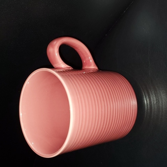 2 JAPANESE PINK Mauve Ombre horizontal lined mug cup mugs cups - Picture 3 of 8